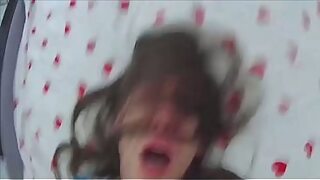 Mom sister and grandy take turns fucking her12inch cock son