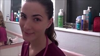 Nurse fuck mom in lab