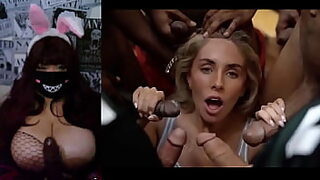 Black cocks gang bang white