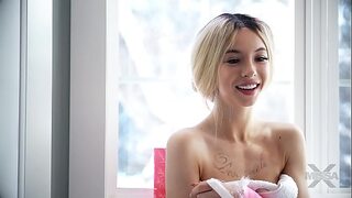 Granny public bath