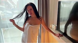 White girl tyed up by black stranger motel